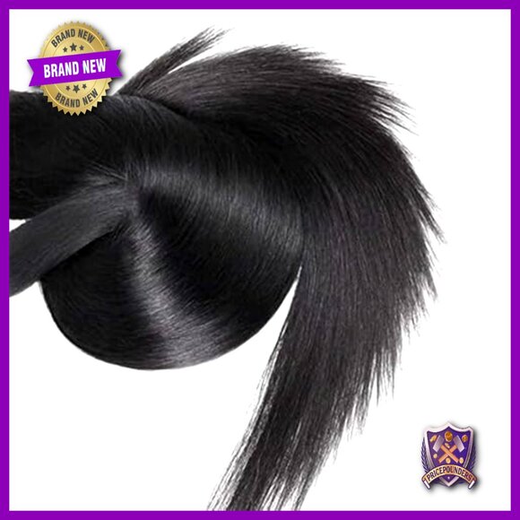 Straight Human Hair Extensions 20 Inch Brazilian Virgin Bundles 300g Total main image 2